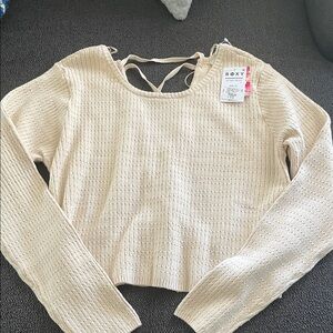 Roxy Cream Knit Sweater